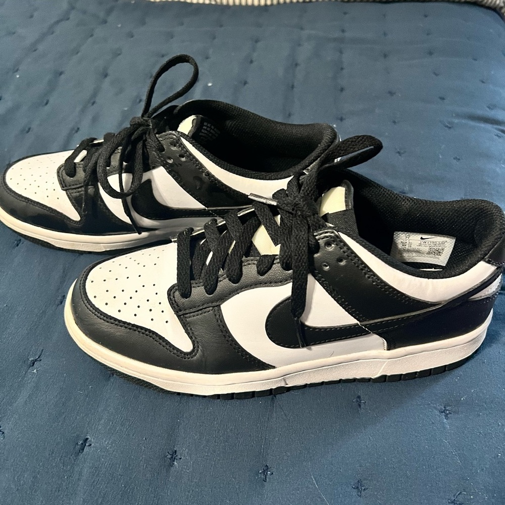 Classic Black and White Kids Sneakers